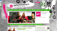 Desktop Screenshot of fenntarthatonap.hu