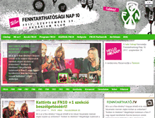 Tablet Screenshot of fenntarthatonap.hu